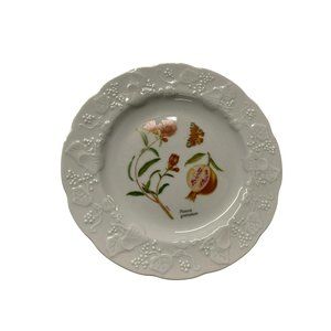 AS IS Vintage Lierre Lauvage CNP france 6.5" dessert plate Pumca granatum fruit